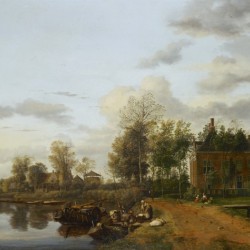 A Country House on the Vliet near Delft